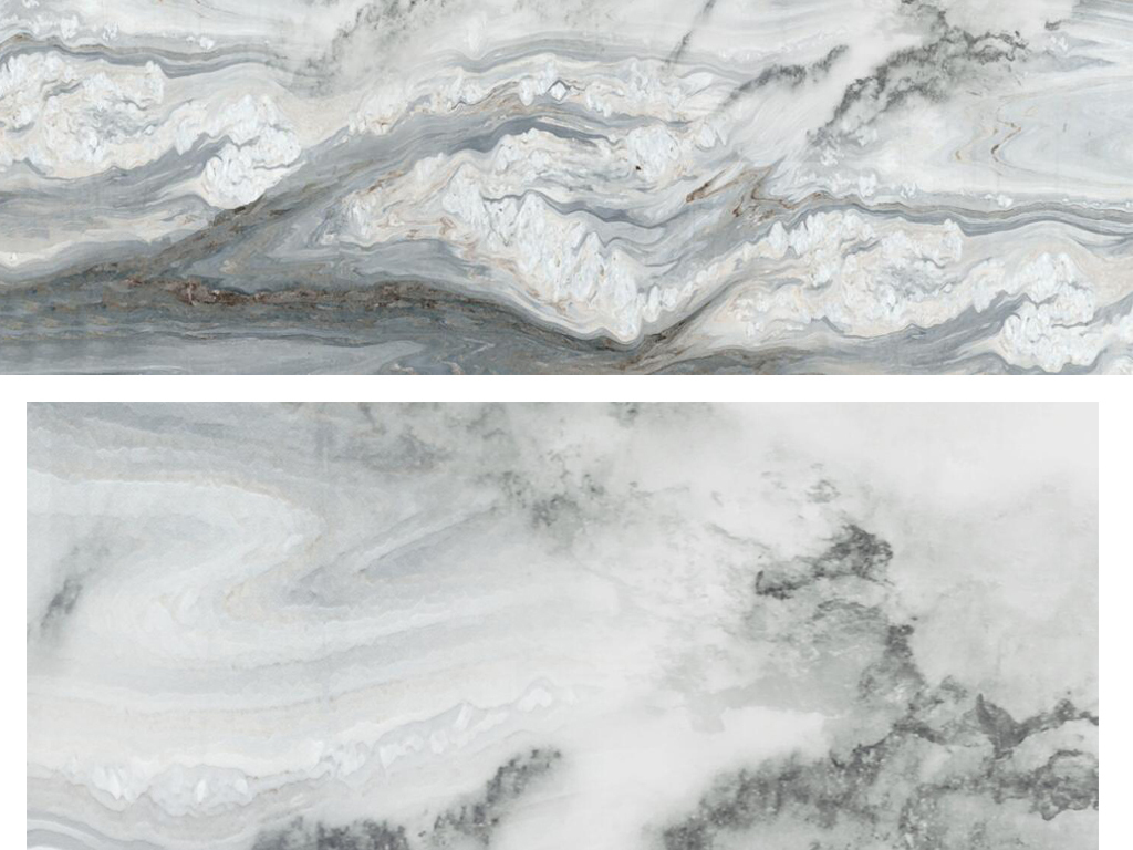 大理石紋中式水墨山水畫錦繡山河石材背景墻